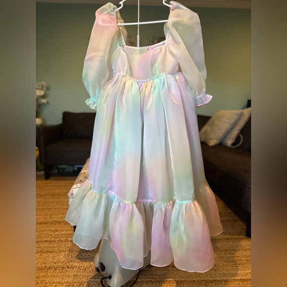 BEST Selkie The Rainbow French Puff Midi Dress - Picture 14 of 16